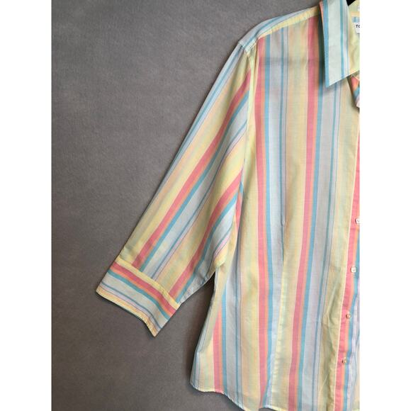 Tommy Hilfiger Stripe Top Women's Size 16 Cotton NEW - Picture 4 of 6